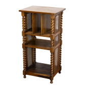 AN ARTS & CRAFTS OAK AND WICKE