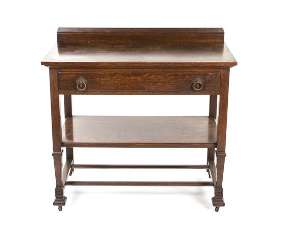 An Arts & Crafts Style Oak Server