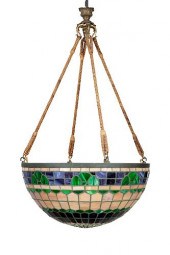 AN ARTS & CRAFTS STYLE LEADED
