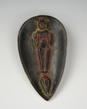 AN ASIAN BONE CARVING AMULET a