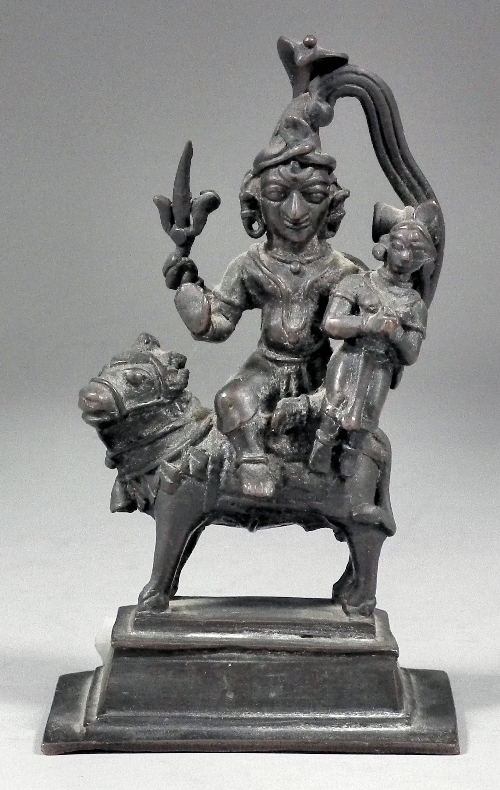 An Asian cast bronze figure