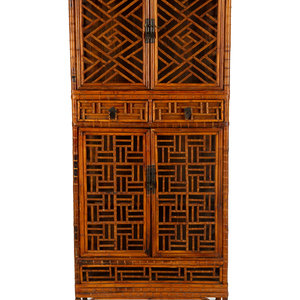 An Asian Design Bamboo Cabinet 
