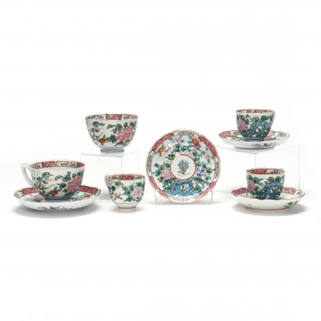 AN ASIAN PORCELAIN PARTIAL TEA