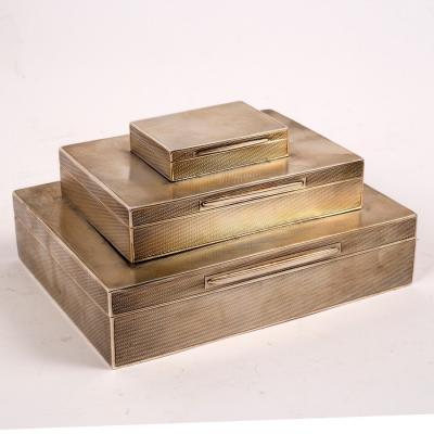 An Asprey & Co. silver cigar,