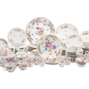 An Assembled Dresden Porcelain