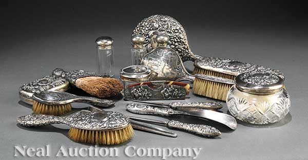 An Assembled Embossed Silver