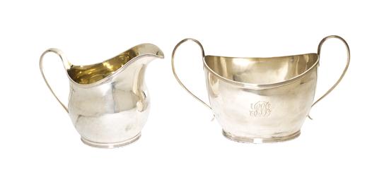 An Assembled English Silver Creamer