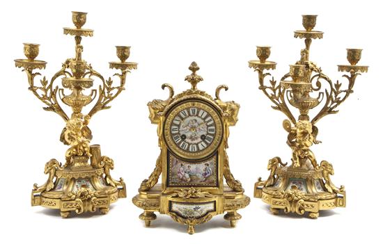 An Assembled French Gilt Bronze and