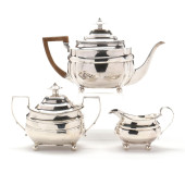 AN ASSEMBLED GEORGE III SILVER