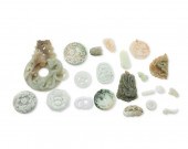 AN ASSEMBLED GROUP OF JADEITE
