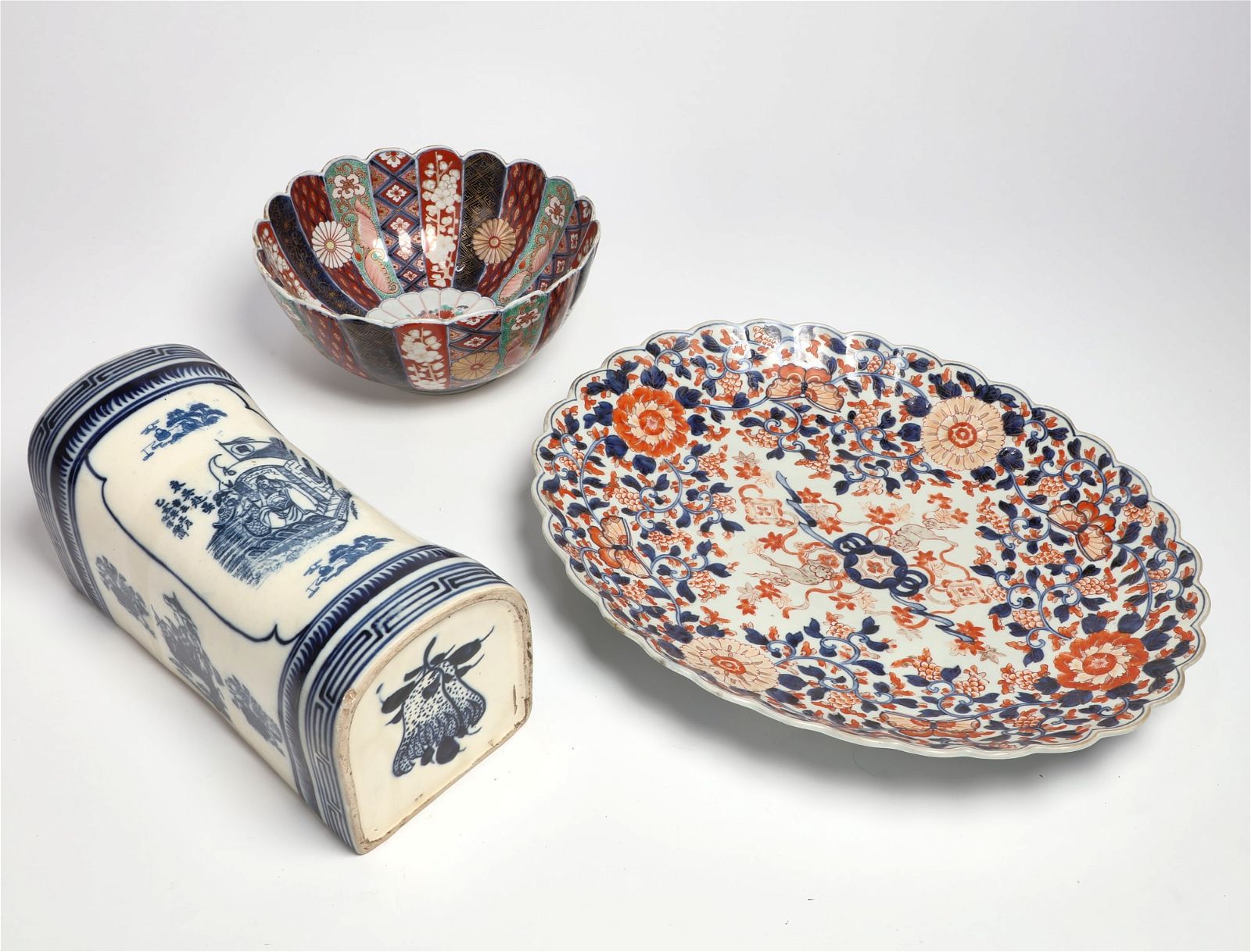 AN ASSEMBLED GROUP OF THREE ASIAN