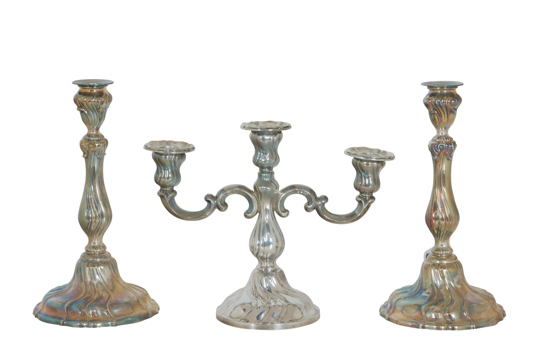 AN ASSEMBLED (LOT OF 3) ROCOCO