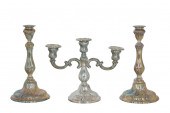 AN ASSEMBLED (LOT OF 3) ROCOCO