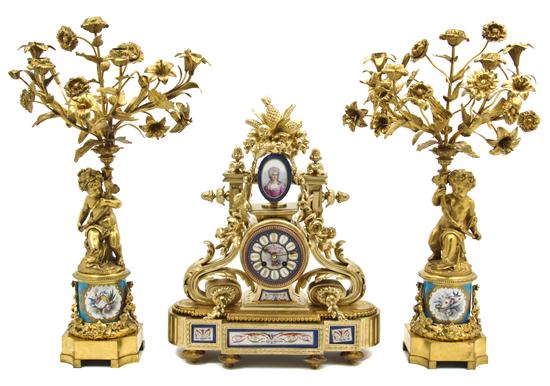 An Assembled Louis XV Gilt Metal