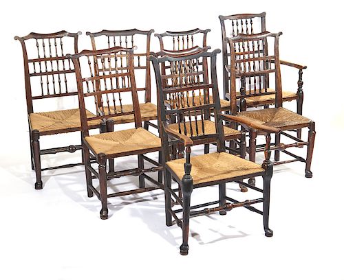 AN ASSEMBLED SET OF EIGHT ENGLISH