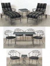 AN ASSEMBLED SET OF METAL GARD
