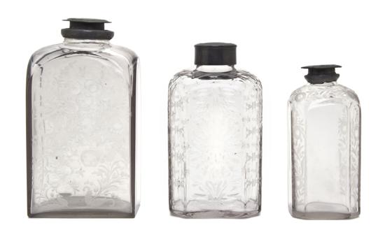 *An Assembled Set of Three Glass