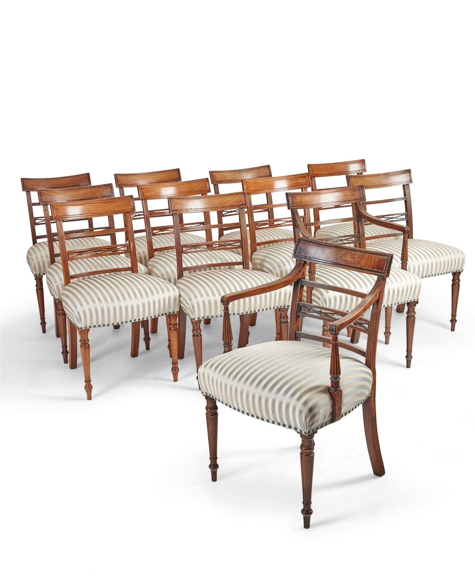 AN ASSEMBLED SET OF TWELVE GEORGE