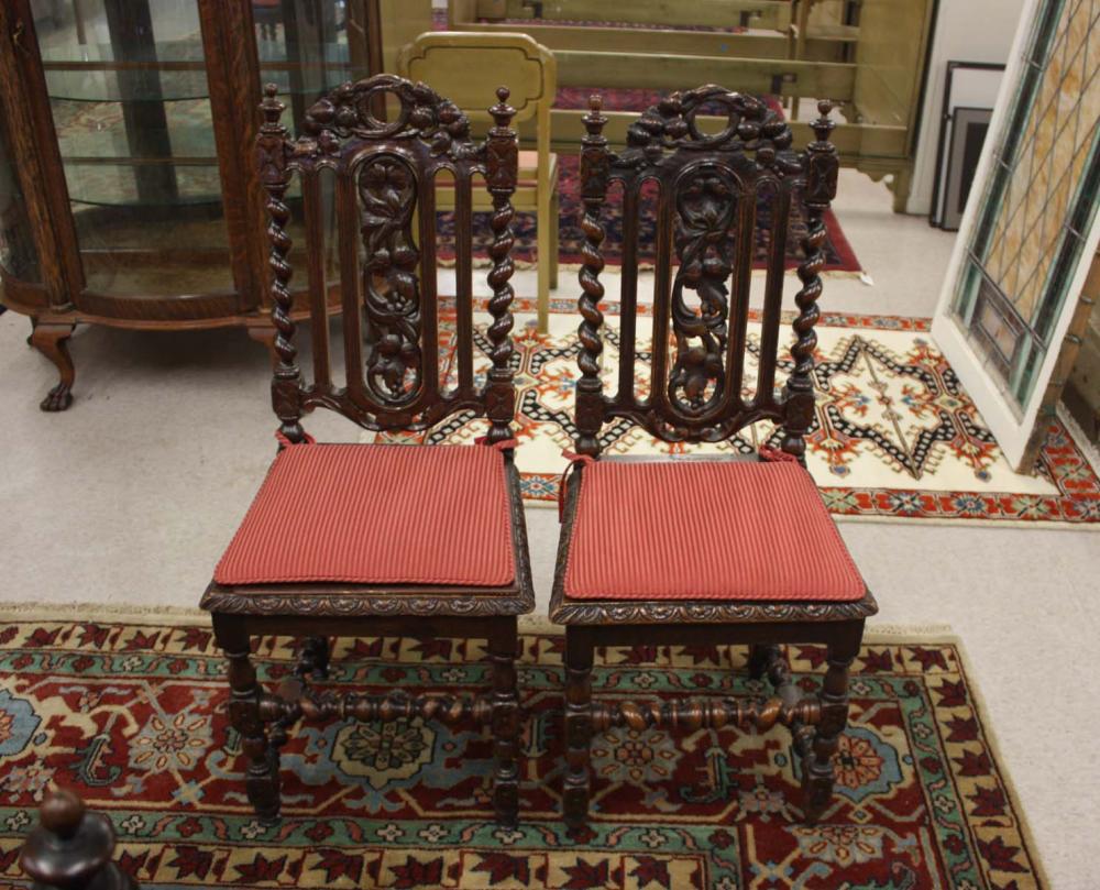 AN ASSEMBLED SET OF TWELVE CARVED