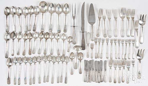 AN ASSEMBLED STERLING SILVER