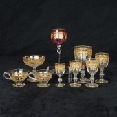 AN ASSEMBLED SUITE OF GILT SCR