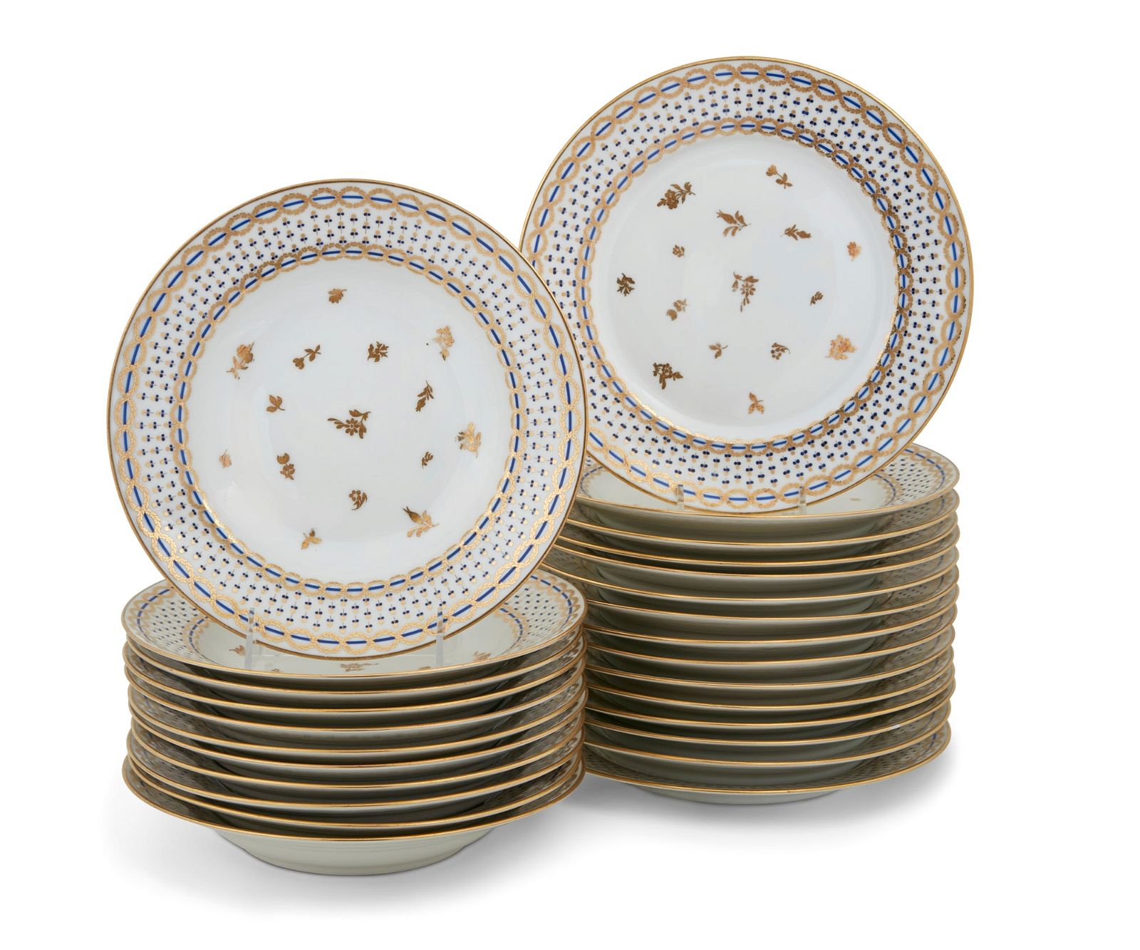 AN ASSEMBLED SUITE OF LIMOGES