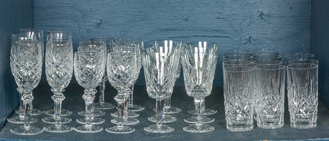 AN ASSEMBLED SUITE OF WATERFORD CUT