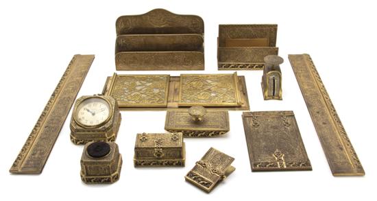 An Assembled Tiffany Studios Bronze