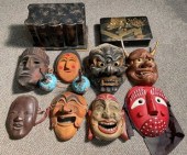 An assorted vintage Asian coll