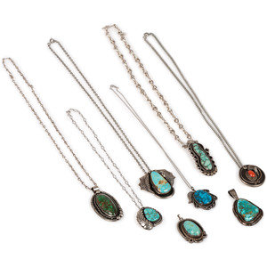 An Assortment Navajo Silver, Coral,