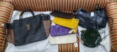 AN ASSORTMENT OF BAGS Includes