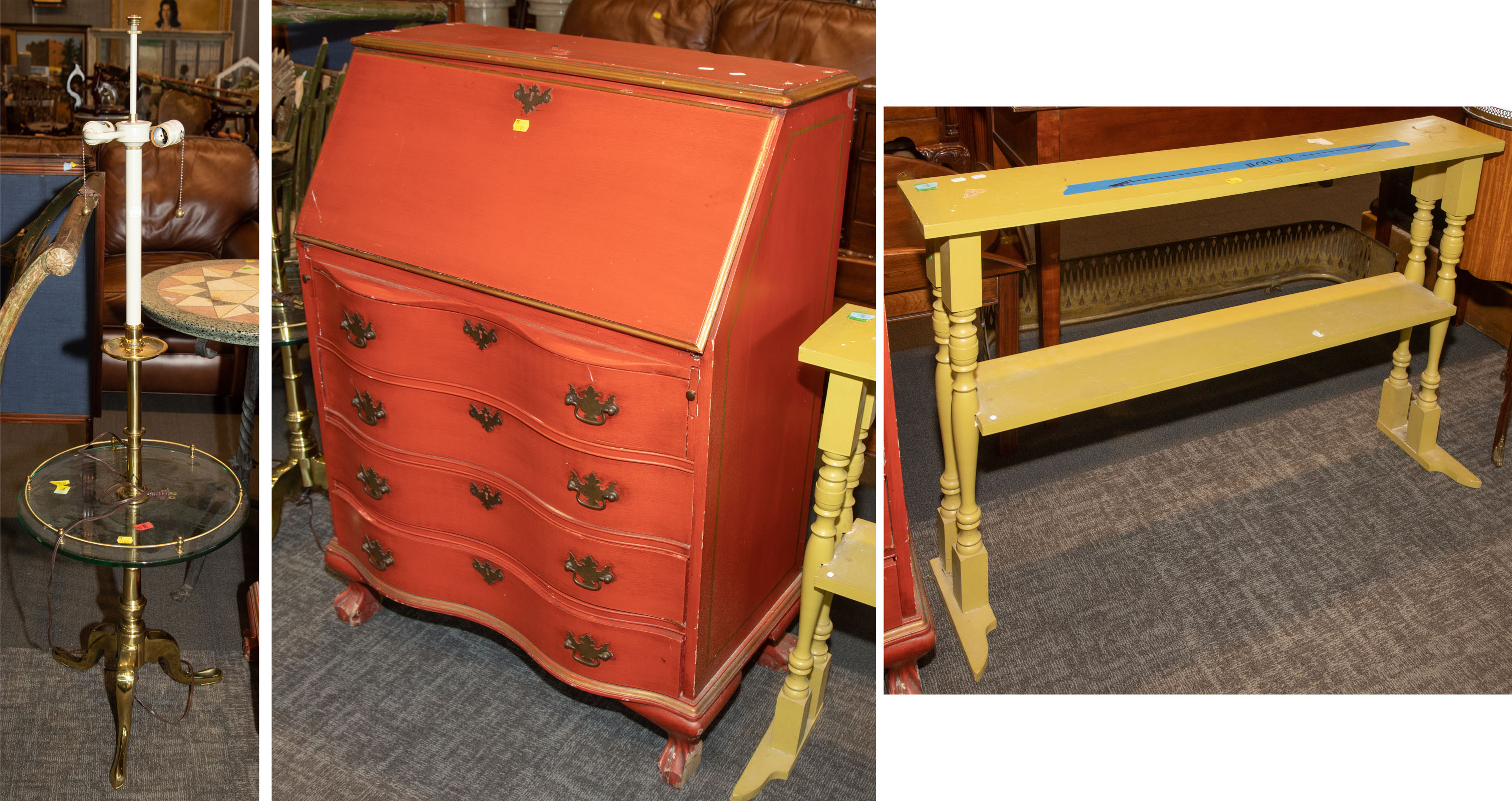 AN ASSORTMENT OF FURNITURE