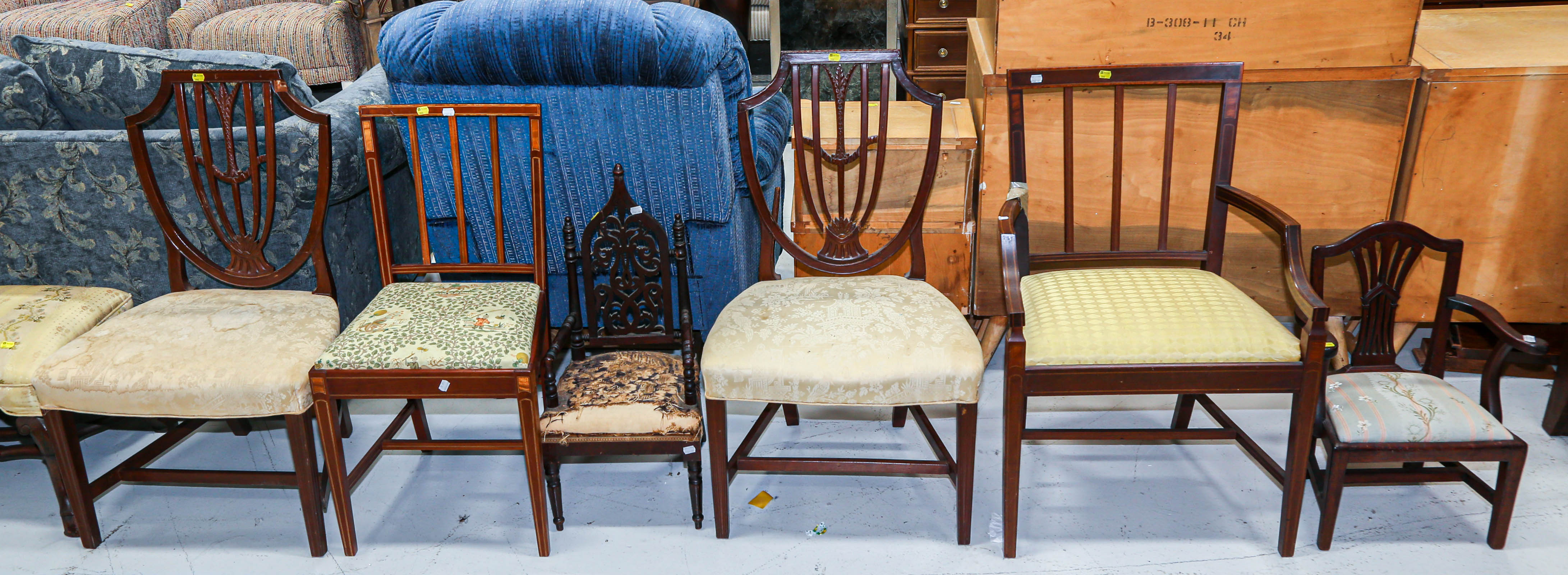 AN ASSORTMENT OF FURNITURE