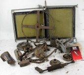 An assortment of spare parts f