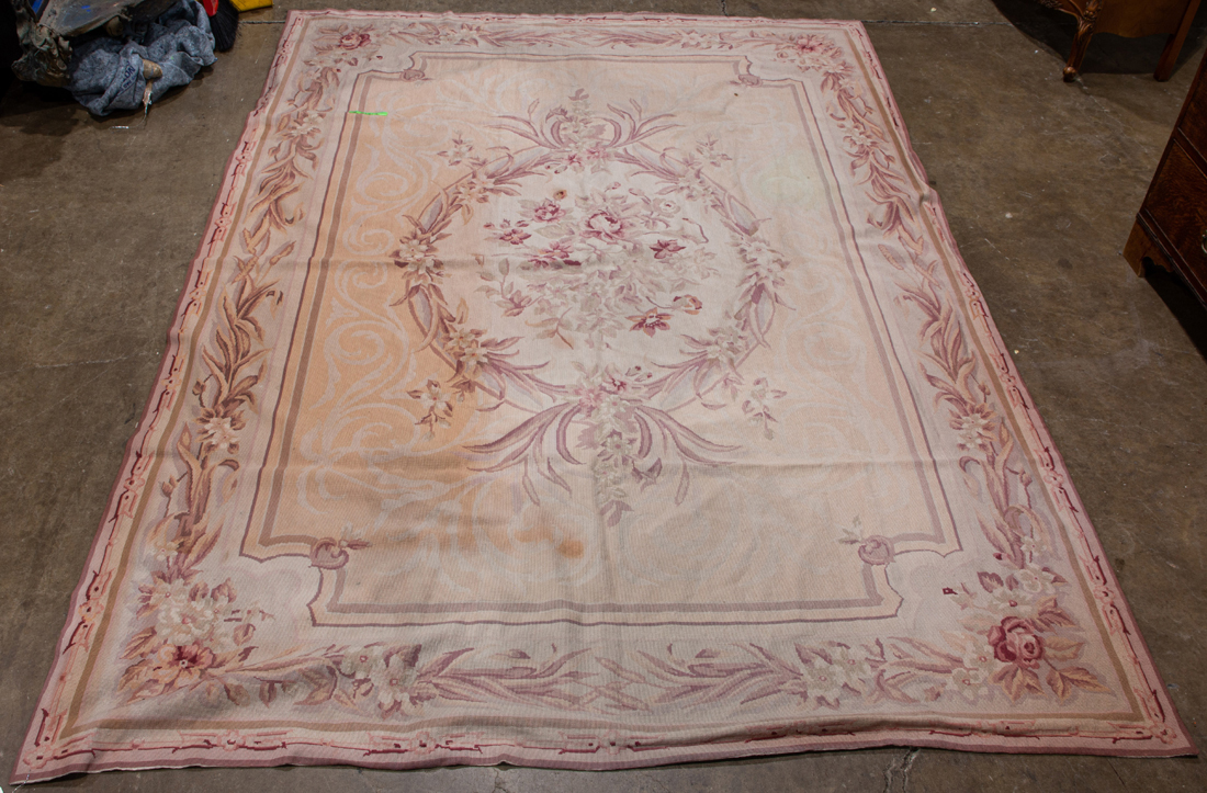 AN AUBUSSON STYLE TEXTILE An