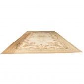 AN AUBUSSON STYLE TEXTILE An A