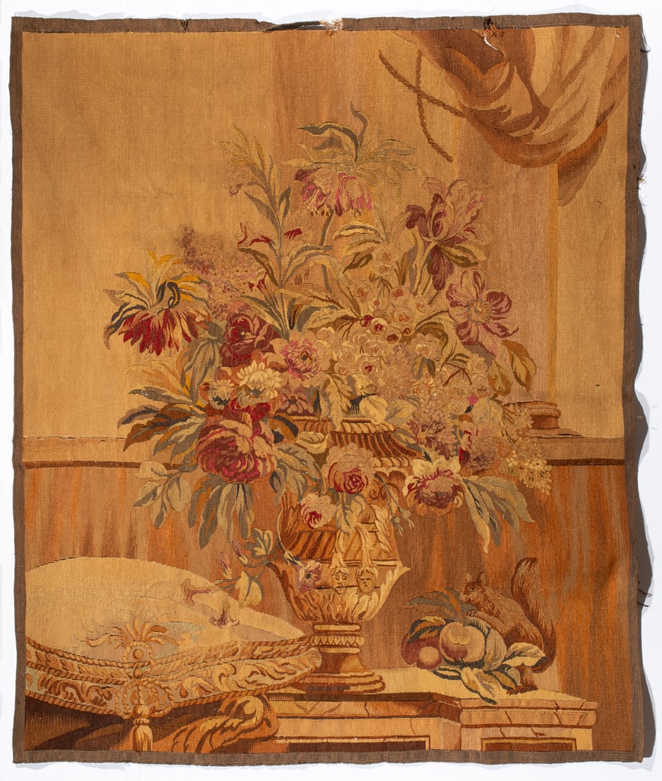 AN AUBUSSON TAPESTRY PANEL, 18TH