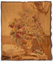 AN AUBUSSON TAPESTRY PANEL, 18