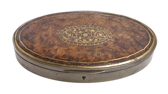 An Austrian Brass and Burlwood