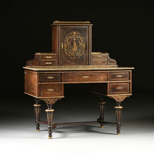 AN AUSTRIAN BRASS BOULLE