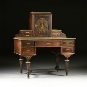 AN AUSTRIAN BRASS BOULLE MARQU