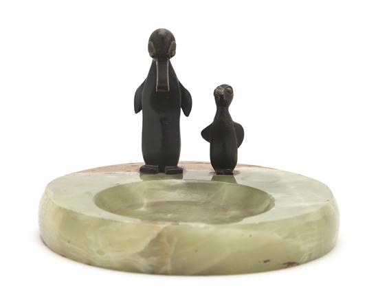 An Austrian Bronze and Onyx Vide