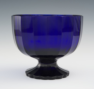 An Austrian Cobalt Glass Pedestal