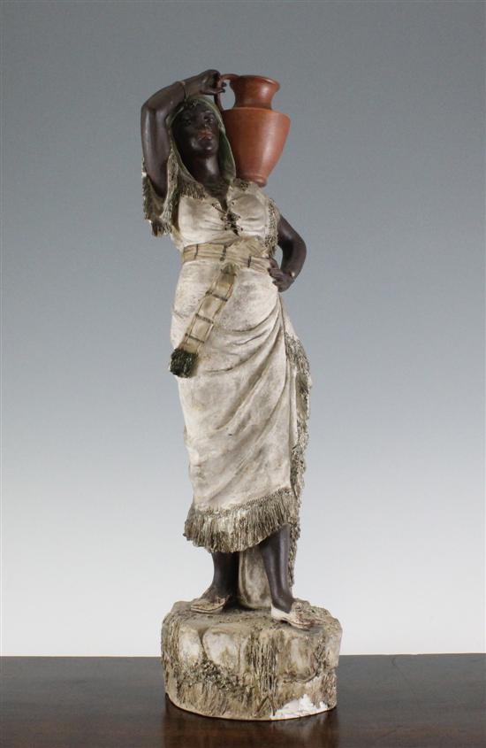 An Austrian cold painted pottery
