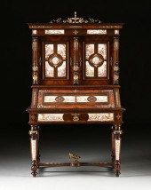 AN AUSTRIAN GILT BRONZE AND EN