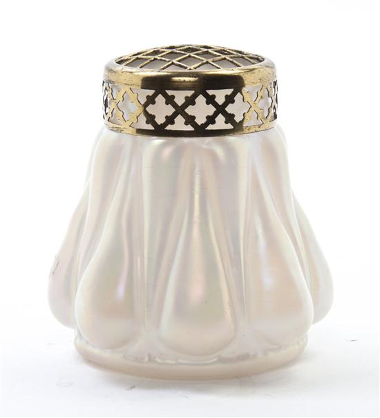 An Austrian Iridescent Glass Vase