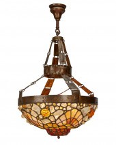 AN AUSTRIAN LEADED CHUNK GLASS