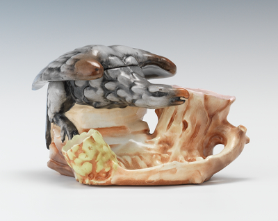 An Austrian Majolica Tobacco Jar of