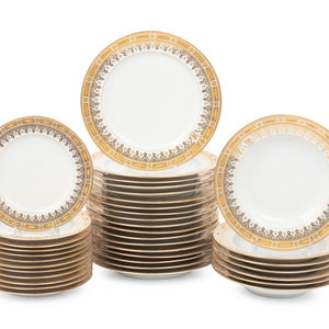 An Austrian Parcel Gilt Porcelain