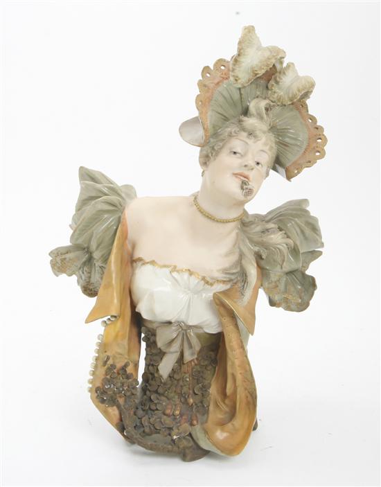 An Austrian Porcelain Bust Turn